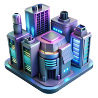 beautiful minimalist A futuristic apartment complex with holographic projections, neon lights, cyberpunk style, high-tech details high resolution png