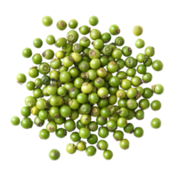 Fresh green peppercorns on a transparent background showcasing their vibrant color and texture for culinary uses, Fresh green peppercorns isolated on transparent background png