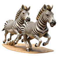 beautiful abstract A herd of zebras galloping across the savanna, dynamic pose, dusty setting, wildlife photography style premium png