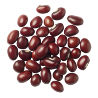 Fresh adzuki beans scattered on a transparent surface, showcasing their rich color and unique shapes, Group of adzuki beans png