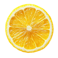 recién rebanado limón en un limpiar transparente antecedentes exhibiendo sus vibrante amarillo color y texturizado superficie, rebanado limón en transparente antecedentes png