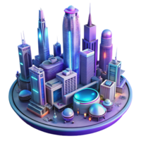 wonderful artistic Sci-fi megacity, towering skyscrapers, flying vehicles, neon lights, futuristic style, cinematic lighting, original png