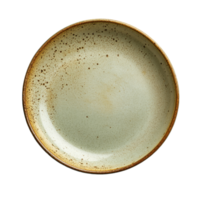 Empty ceramic plate isolated on a transparent background perfect for culinary presentations and minimalist dacor, Empty ceramic plate isolated on transparent background png
