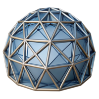 beautiful vintage A geodesic dome, intricate triangular framework, futuristic, innovative style high resolution png