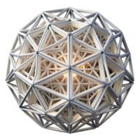 magnificent modern A web of intricate, interconnected lines, forming a complex, abstract pattern, illuminated by a bright, white light, geometric art style detailed png