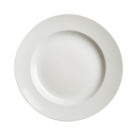 A clean transparent plate on a bright background, ideal for showcasing culinary art or minimalist dining, transparent empty plate on transparent background png