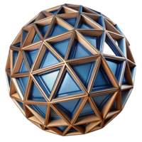 extraordinary artistic A geodesic dome, intricate triangular framework, futuristic, innovative style original png