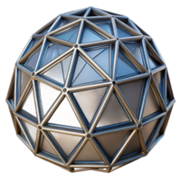 stunning modern A geodesic dome, intricate triangular framework, futuristic, innovative style authentic png