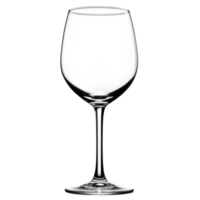 Elegant empty wine glass isolated on a transparent background for creative design projects or event planning, Empty wine glass. isolated on transparent background png
