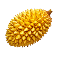 Fresh jackfruit displayed on a transparent background showcasing its vibrant yellow exterior and unique texture, Jackfruit on transparent background png