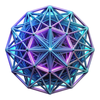 wonderful artistic A web of intricate, interconnected lines, forming a complex, abstract pattern, illuminated by a pulsating, neon light, geometric art style high quality png