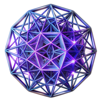 extraordinary artistic A web of intricate, interconnected lines, forming a complex, abstract pattern, illuminated by a pulsating, neon light, geometric art style authentic png