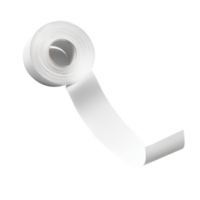 A roll of transparent sticky tape unspooled against a clean transparent background for crafting and organizing tasks, transparent background sticky tape png
