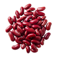 Fresh red kidney beans isolated on a clean transparent background for culinary use and nutritional benefits, Heap of red kidney beans isolated on transparent background png