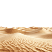 Beautiful sand dunes creating a stunning horizon in a serene desert landscape with a transparent background, Sand Horizon Desert on transparent background png
