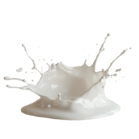 Milk splash isolated on a neutral background creating a dynamic and playful visual effect in a studio setting, Splash of milk isolated png