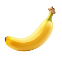 vers, rijp banaan geïsoleerd Aan een schoon transparant achtergrond, presentatie van haar levendig kleur en vorm geven aan, banaan geïsoleerd Aan een transparant achtergrond png