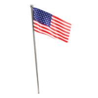 A small flag pin of the United States displayed on a clean transparent background with emphasis on its colors and design, flag pin on transparent backgroundfile png