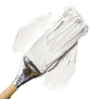 A fresh transparent paint smear brush stroke on a clean transparent background showcasing texture and application technique, transparent paint smeart brush strokeisolated on transparent background png
