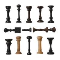 Gavels of varying designs arranged on a clean transparent background showcasing their unique features, Justice Gavels on transparent background png