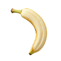 Fresh banana slice on a transparent background showcasing natural texture and color, banana slice on transparent background png