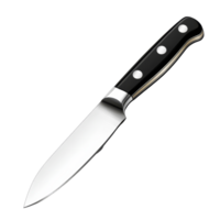 Highquality kitchen knife on a transparent background casting a soft shadow, ideal for culinary enthusiasts and chefs, kitchen knife, file of isolated object with shadow on transparent background png
