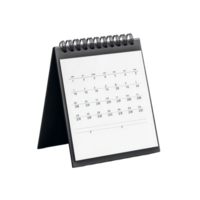 Simple black table calendar for August with days and dates displayed against a transparent background, table calendar 2023 august isolated on transparent background png