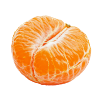 Fresh tangerine isolated on a clean transparent background showcasing vibrant color and texture details, tangerine isolated on transparent background png