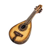 Beautiful vihuela displayed against a clean transparent background showcasing its elegant design and craftsmanship, vihuela isolated on transparent background png