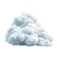 This depiction showcases a lush and detailed transparent cloud, floating uniquely against a clean transparent backdrop, HighResolution Realistic Cloud isolated on transparent background transparent png