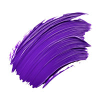 Violet paint brushstroke isolated on a transparent background showcasing vibrant color and texture, violet color paint brushstroke isolated on transparent background png