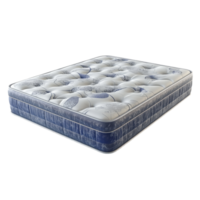 Detailed rendering of a plush mattress designed for comfort and support on a transparent background, Mattress section 3d rendering isolated on transparent background png
