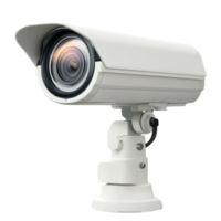 Transparent surveillance camera with a sleek design for secure monitoring in various locations, Security Camera transparent background Isolated Surveillance png