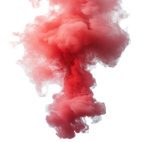 Red smoke billows upward, creating an artistic visual effect against a transparent background in a creative design context, lcd monitor isolated on transparent tranparent background png