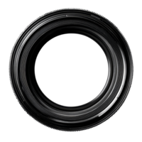 Circular photography lens shutter frame on a clean transparent background showcasing its detailed structure and design, photography lens shutter circular frame on transparent background png
