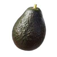 Fresh ripe avocado on a simple transparent background highlighting its rich texture and color, Avocado isolated on trransparent png