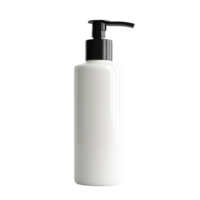 Cream pump bottle on a transparent background suitable for lotion, soap, or cosmetic use in a minimalist setting, cream pump bottle on transparent backgroundfile png