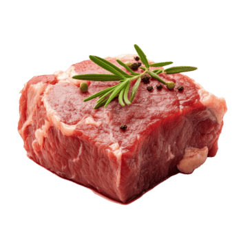 fresco crudo carne bloccare su un' pulito trasparente sfondo con erbe aromatiche e spezie per culinario uso nel vario ricette, crudo carne isolato su trasparente sfondo png