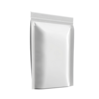 Blank snack packaging, side view, isolated on a transparent background showcasing minimalist design for versatile use, Side view of blank snack packaging isolated Stock Illustration png