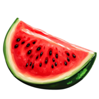 Freshly sliced watermelon on a transparent background ready for summer refreshments and healthy snacks, Watermelon on tranapsrent png