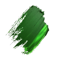 Isolated green paint brushstroke on transparent background showcasing vibrant art texture and color variation, green color paint brushstroke isolated on transparent background png