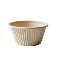 A simple paper bowl resting on a clean transparent background, ideal for serving snacks or salads at casual gatherings, paper bowl on transparent background png