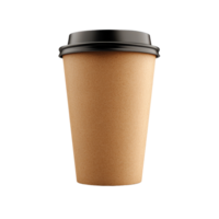 Coffee to go cup stands on a transparent background, showcasing simplicity and modern design ideal for busy coffee lovers, coffee to go cup on transparent background png