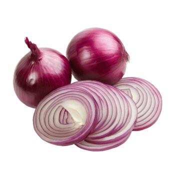 appena affettato rosso cipolle su un' pulito trasparente sfondo in mostra vivace colore e struttura per culinario uso, rosso affettato cipolle isolato trasparente sfondo png