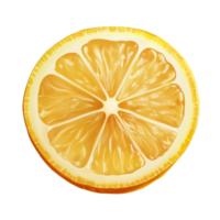Freshly sliced lemon isolated on a transparent background showcasing its vibrant yellow flesh and juicy segments, lemon isolated on trransparent png