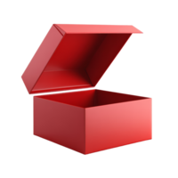 aberto vermelho presente caixa isolado em transparente fundo pronto para apresenta ou surpresas às qualquer Tempo do a ano, vermelho aberto presente caixa isolado png