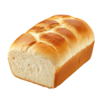Freshly baked loaf of soft transparent bread isolated on a clean transparent background for culinary use, Bread knife isolated png