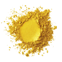 Gold powder isolated on a bright transparent background for artistic and decorative purposes, Gold powder isolated on transparent background. Gold powder transparent background png