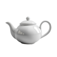 Elegant transparent teapot resting on a clean transparent background, perfect for tea brewing and serving at any occasion, tea pot on transparent background png