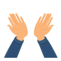 Open human hands presenting something with a neutral background in a creative and artistic manner, flat human open hands holding or presenting something isolated on transparent background png